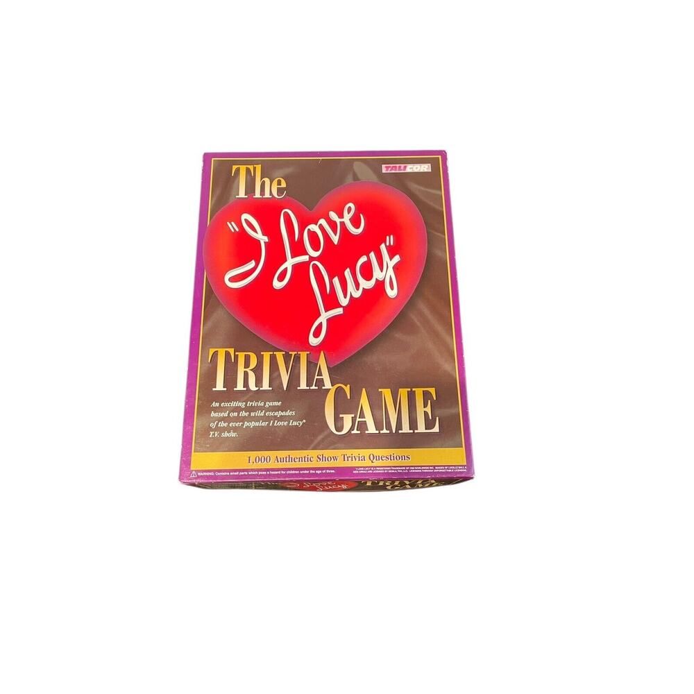 The "I Love Lucy" Trivia Board Game Talicor 1998